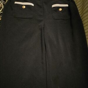 Women's Night Blue Pants with White Accents